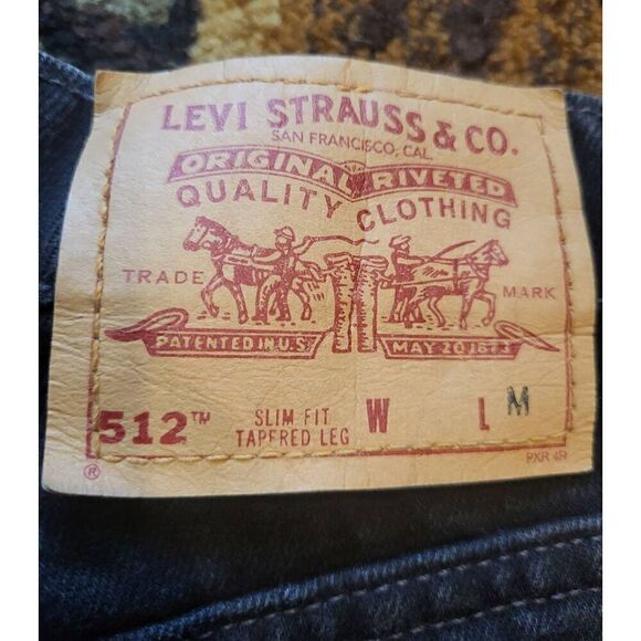 Levi's Jeans Women's 2 Black Vintage 1997 Slim Fit Tapered Leg High Rise - Picture 6 of 6
